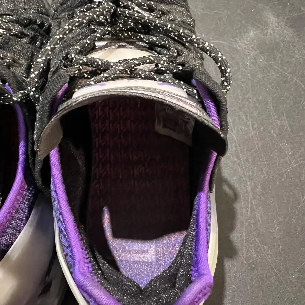 Nike LeBron 18 The Chosen 2 Mbappe Shoes Youth Size 6.5Y Black Purple CT4677-001